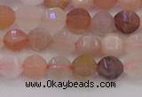 CMS1166 15.5 inches 6mm faceted round rainbow moonstone beads