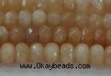 CMS1170 15.5 inches 4*6mm faceted rondelle moonstone beads