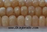 CMS1171 15.5 inches 5*8mm faceted rondelle moonstone beads