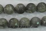 CMS126 15.5 inches 14mm faceted round moonstone gemstone beads