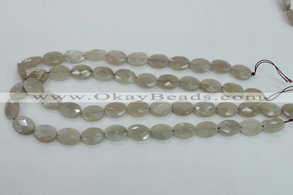 CMS132 15.5 inches 12*16mm faceted oval moonstone gemstone beads