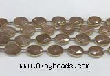 CMS1345 7.5 inches 13*18mm faceted oval moonstone beads