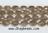 CMS1346 7.5 inches 15*20mm faceted oval moonstone beads