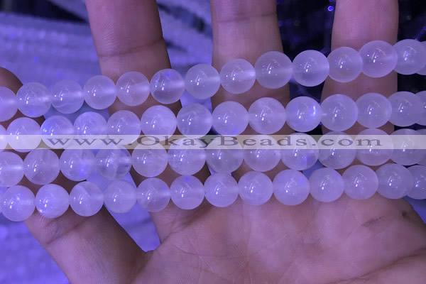 CMS1411 15.5 inches 10mm round white moonstone gemstone beads