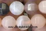 CMS1471 15.5 inches 8mm faceted round moonstone beads wholesale