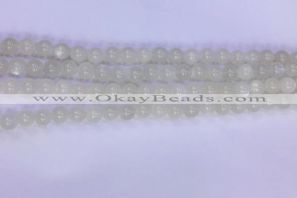 CMS1486 15.5 inches 6mm round white moonstone beads wholesale