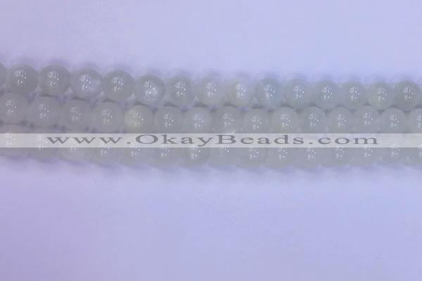 CMS1487 15.5 inches 8mm round white moonstone beads wholesale