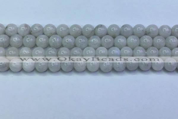 CMS1490 15.5 inches 6mm round white moonstone beads wholesale