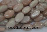 CMS15 15.5 inches 10*14mm oval moonstone gemstone beads wholesale