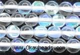 CMS1502 15.5 inches 8mm round synthetic moonstone beads wholesale