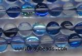 CMS1582 15.5 inches 8mm round synthetic moonstone beads wholesale