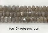 CMS1661 15.5 inches 6*12mm - 8*13mm faceted tyre moonstone beads