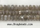 CMS1662 15.5 inches 6*13mm - 8*14mm faceted tyre moonstone beads