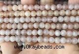 CMS1671 15.5 inches 6mm round moonstone beads wholesale