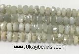 CMS1768 15.5 inches 6*10mm - 8*11mm faceted tyre moonstone beads