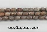 CMS1776 15.5 inches 12*16mm faceted rice AB-color moonstone beads