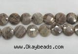 CMS1794 15.5 inches 20mm faceted coin AB-color moonstone beads