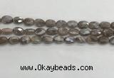 CMS1798 15.5 inches 8*12mm faceted oval AB-color moonstone beads