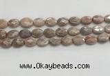 CMS1800 15.5 inches 12*16mm faceted oval AB-color moonstone beads