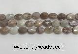 CMS1801 15.5 inches 13*18mm faceted oval AB-color moonstone beads