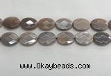 CMS1803 15.5 inches 18*25mm faceted oval AB-color moonstone beads