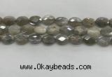 CMS1812 15.5 inches 10*14mm faceted oval AB-color moonstone beads