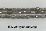 CMS1823 15.5 inches 8*12mm faceted rectangle AB-color moonstone beads