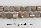 CMS1833 15.5 inches 20*20mm faceted square AB-color moonstone beads