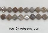 CMS1835 15.5 inches 15*15mm faceted diamond AB-color moonstone beads