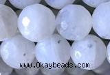 CMS1857 15.5 inches 10mm faceted round white moonstone beads wholesale