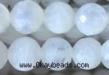 CMS1860 15.5 inches 6mm faceted round white moonstone gemstone beads