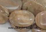 CMS20 15.5 inches 22*30mm oval moonstone gemstone beads wholesale