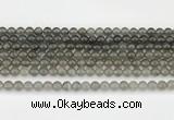 CMS2020 15.5 inches 6mm round black moonstone beads wholesale