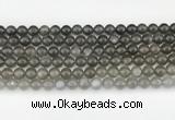 CMS2021 15.5 inches 8mm round black moonstone beads wholesale