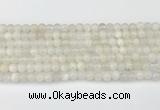 CMS2025 15.5 inches 5mm round white moonstone beads wholesale