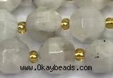 CMS2090 15 inches 9mm - 10mm faceted white moonstone beads