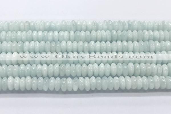 CMS2136 15 inches 3.5*8mm rondelle blue moonstone beads