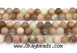 CMS2275 15 inches 10mm round rainbow moonstone gemstone beads