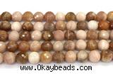 CMS2282 15 inches 10mm faceted round moonstone beads