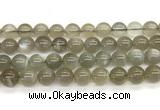 CMS2296 15 inches 10mm round grey moonstone beads wholesale