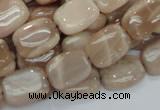 CMS28 15.5 inches 13*18mm rectangle moonstone gemstone beads wholesale