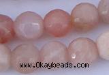 CMS353 15.5 inches 16mm faceted round natural pink moonstone beads