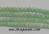 CMS401 15.5 inches 4mm round green moonstone beads wholesale