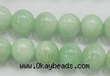 CMS405 15.5 inches 12mm round green moonstone beads wholesale