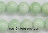 CMS406 15.5 inches 14mm round green moonstone beads wholesale