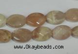 CMS545 15.5 inches 10*14mm faceted oval moonstone beads wholesale