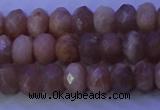 CMS564 15.5 inches 5*8mm faceted rondelle moonstone gemstone beads