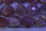 CMS589 15.5 inches 10mm faceted coin moonstone gemstone beads