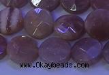 CMS590 15.5 inches 12mm faceted coin moonstone gemstone beads