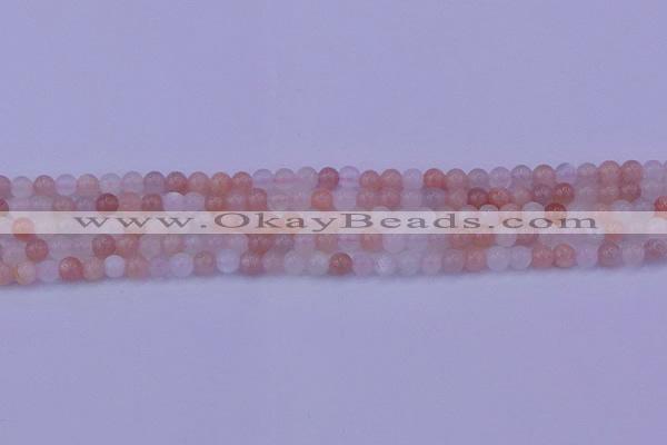 CMS620 15.5 inches 4mm round rainbow moonstone beads wholesale